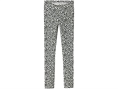 Name It leggings light gray melange with leopard print